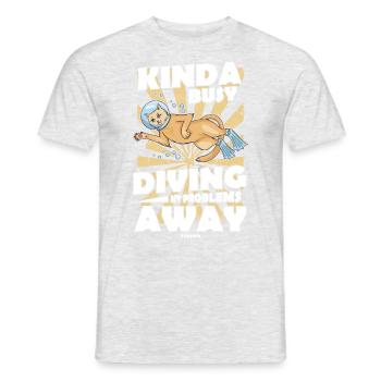 Tauchen Scuba Tauchlehrer Urlaub Sommer Geschenk - Männer T-Shirt - Grau meliert - Vorne - AI Model Male 178 dark (178cm)