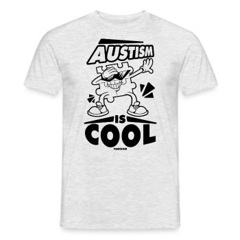 Dabbing autisme puzzle cadeau pour enfants - T-shirt homme - gris chiné - Devant - AI Model Male 178 dark (178cm)
