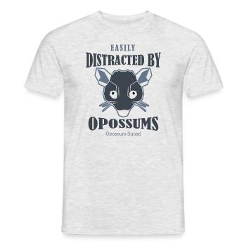 Ablenkt vom Opossum Wilderness Adventure Rodent - Männer T-Shirt - Grau meliert - Vorne - AI Model Male 178 dark (178cm)