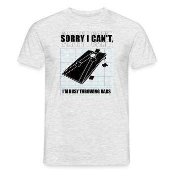 Sacs à lancer Busy Sack Toss Hobby Sports - T-shirt homme - gris chiné - Devant - AI Model Male 178 dark (178cm)