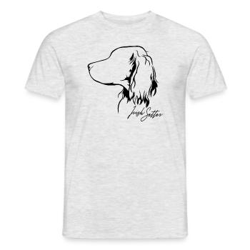 IRISH SETTER Profil Chiens Chien Wilsigns - T-shirt homme - gris chiné - Devant - AI Model Male 178 dark (178cm)