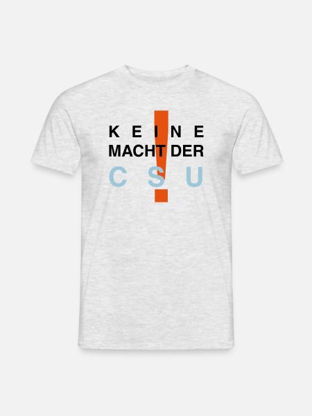 NOCSU - Männer T-Shirt - Grau meliert