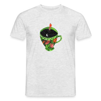 Femme solitaire - T-shirt homme - gris chiné - Devant - AI Model Male 178 dark (178cm)