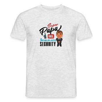 Super Papa - Männer T-Shirt - Grau meliert - Vorne - AI Model Male 178 dark (178cm)