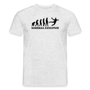 Handball Evolution I - black - Men's T-Shirt - heather grey - Front - AI Model Male 178 dark (178cm)