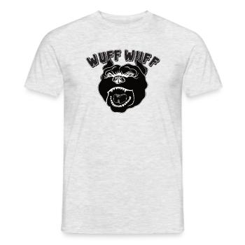 Wütender Hund - Männer T-Shirt - Grau meliert - Vorne - AI Model Male 178 dark (178cm)
