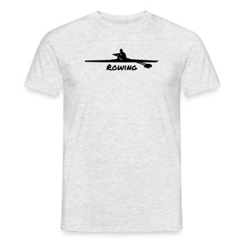 Rowing Man - T-shirt homme - gris chiné - Devant - AI Model Male 178 dark (178cm)