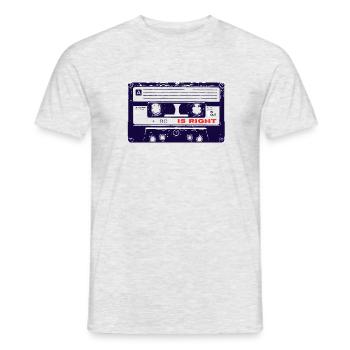 Tape Is Right - Men's T-Shirt - heather grey - Front - AI Model Male 178 dark (178cm)