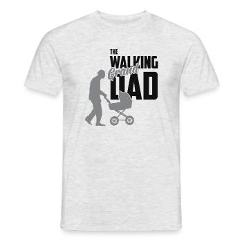 Grand-père qui marche - Grand-père Grand-père Zombie cadeau - T-shirt homme - gris chiné - Devant - AI Model Male 178 dark (178cm)