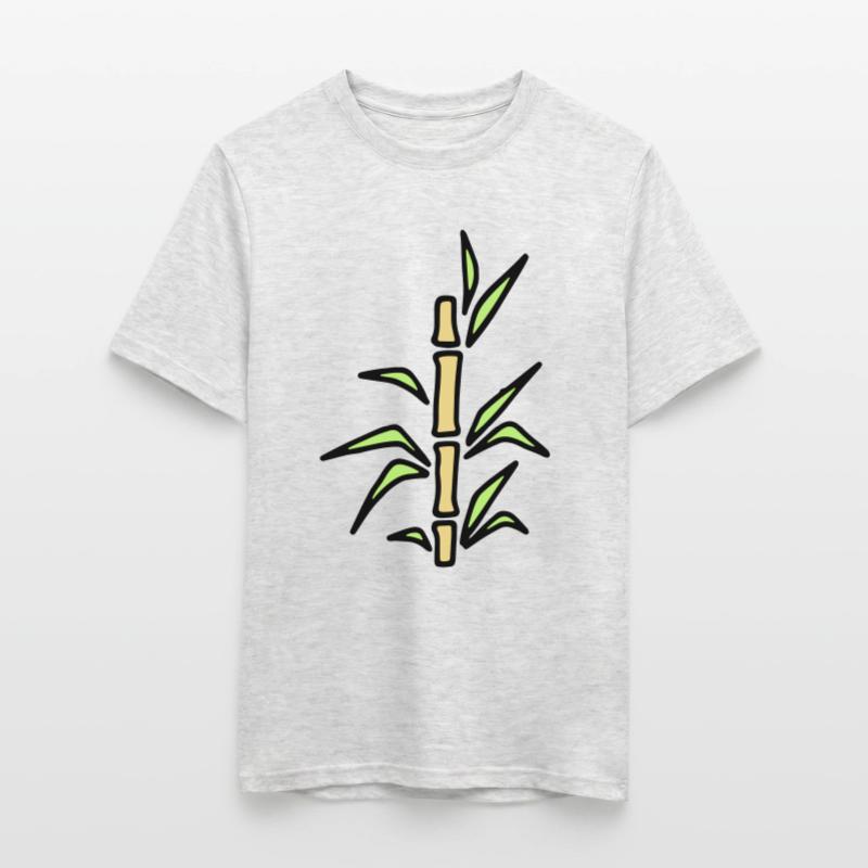 Canna di bambù bambù bambù T-shirt uomo