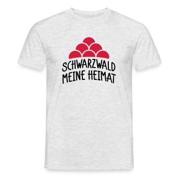 Schwarzwald meine Heimat - Männer T-Shirt - Grau meliert - Vorne - AI Model Male 178 dark (178cm)