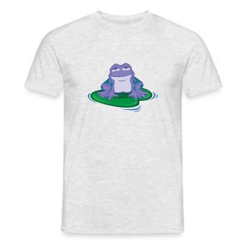 Grenouille douce mignonne détendue drôle cadeau - T-shirt homme - gris chiné - Devant - AI Model Male 178 dark (178cm)
