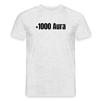 1000 Aura 5 - Männer T-Shirt - Grau meliert - Vorne - AI Model Male 178 dark (178cm)