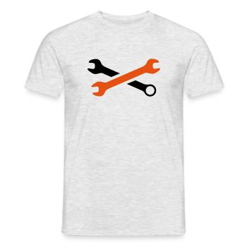 tools - Men's T-Shirt - heather grey - Front - AI Model Male 178 dark (178cm)