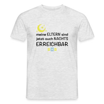 lustige Babysprüche - Männer T-Shirt - Grau meliert - Vorne - AI Model Male 178 dark (178cm)