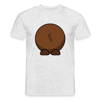 Wildebeest from behind. gift idea - Men's T-Shirt - heather grey - Front - AI Model Male 178 dark (178cm)