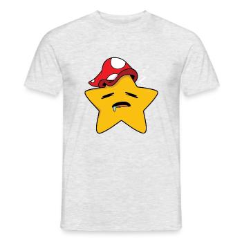 Star Sleeping - Men's T-Shirt - heather grey - Front - AI Model Male 178 dark (178cm)