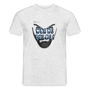 wea ko dea ko bayrisch dialekt - Männer T-Shirt - Grau meliert - Vorne - AI Model Male 178 dark (178cm)