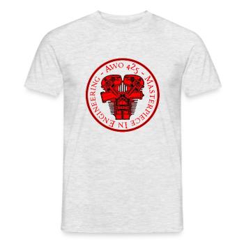AWO 425 - chef-d'œuvre en ingénierie - T-shirt homme - gris chiné - Devant - AI Model Male 178 dark (178cm)