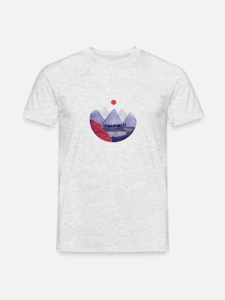 Sunset in Japan - Men's T-Shirt - heather grey