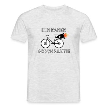 I drive ass rocket - Men's T-Shirt - heather grey - Front - AI Model Male 178 dark (178cm)