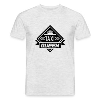 Colors can be changed | Taxi Queen - Men's T-Shirt - heather grey - Front - AI Model Male 178 dark (178cm)