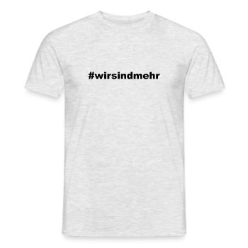 Nous sommes plus Chemnitz - T-shirt homme - gris chiné - Devant - AI Model Male 178 dark (178cm)