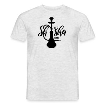 It's Shisha Time - Men's T-Shirt - heather grey - Front - AI Model Male 178 dark (178cm)