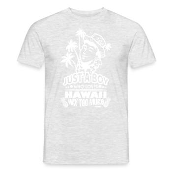 Hawaï - T-shirt homme - gris chiné - Devant - AI Model Male 178 dark (178cm)