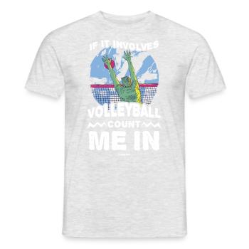 Volley-ball - T-shirt homme - gris chiné - Devant - AI Model Male 178 dark (178cm)