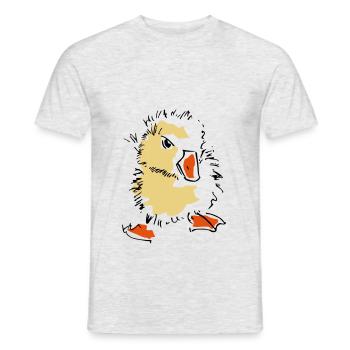 chick - Men's T-Shirt - heather grey - Front - AI Model Male 178 dark (178cm)