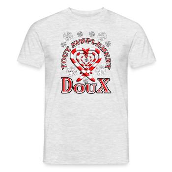 Tout simplement doux - Canne à sucre - Männer T-Shirt - Grau meliert - Vorne - AI Model Male 178 dark (178cm)