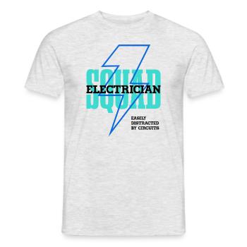 Elektroarbeiter-Schaltkreis Elektriker - Männer T-Shirt - Grau meliert - Vorne - AI Model Male 178 dark (178cm)