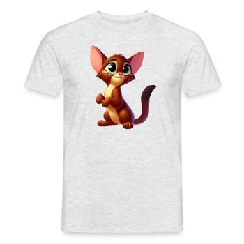 abyssin - T-shirt homme - gris chiné - Devant - AI Model Male 178 dark (178cm)