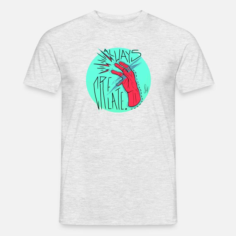 Create 2 - Männer T-Shirt - Grau meliert