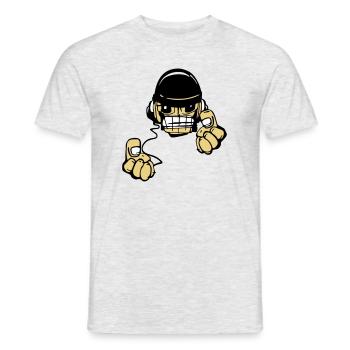 Micky DJ - Männer T-Shirt - Grau meliert - Vorne - AI Model Male 178 dark (178cm)
