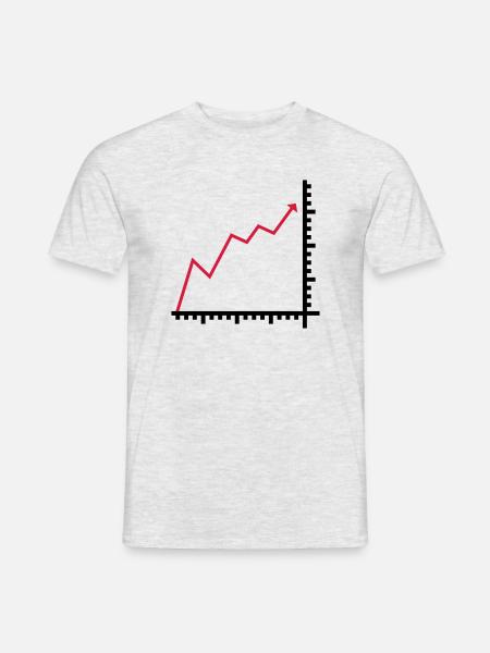 Diagramm - Männer T-Shirt - Grau meliert