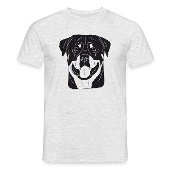 Rottweiler - Männer T-Shirt - Grau meliert - Vorne - AI Model Male 178 dark (178cm)