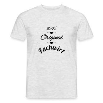 Fachwirt - Männer T-Shirt - Grau meliert - Vorne - AI Model Male 178 dark (178cm)
