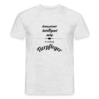 Tierpfleger - Männer T-Shirt - Grau meliert - Vorne - AI Model Male 178 dark (178cm)