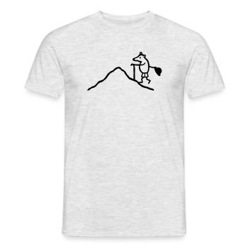 Maulwurf klettern - Männer T-Shirt - Grau meliert - Vorne - AI Model Male 178 dark (178cm)