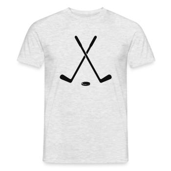 Hockey Sticks - Männer T-Shirt - Grau meliert - Vorne - AI Model Male 178 dark (178cm)