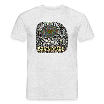 Cerveau Daed !! - T-shirt homme - gris chiné - Devant - AI Model Male 178 dark (178cm)