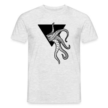 Kraken-Oktopus-Tentakel - Männer T-Shirt - Grau meliert - Vorne - AI Model Male 178 dark (178cm)