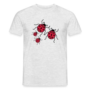 couple love couples 2 children babies mom boy maed - Men's T-Shirt - heather grey - Front - AI Model Male 178 dark (178cm)