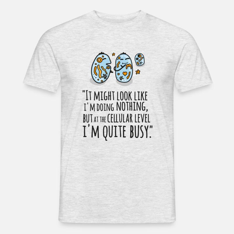 It Might Look Like I'm Doing Nothing... - Männer T-Shirt - Grau meliert