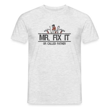 M. Fix it - T-shirt homme - gris chiné - Devant - AI Model Male 178 dark (178cm)
