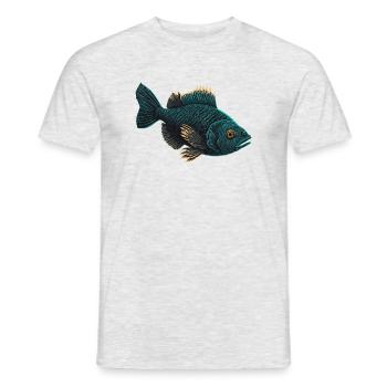 Fly Fisher - Men's T-Shirt - heather grey - Front - AI Model Male 178 dark (178cm)