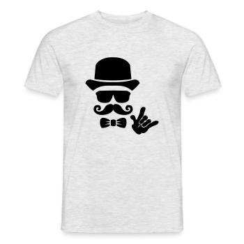 braeutigam_groom_01 - T-shirt homme - gris chiné - Devant - AI Model Male 178 dark (178cm)