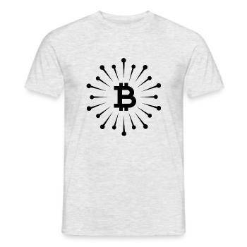 Bitcoin Trading Crypto Stocks - T-shirt homme - gris chiné - Devant - AI Model Male 178 dark (178cm)